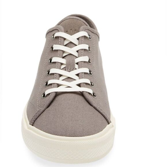 ALL SAINTS Theo Canvas Sneaker Tennis Shoe, Charcoal Gray, Size 10, NWT - Picture 16 of 16
